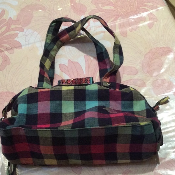 Girl’s Justice fabric plaid bag. - Picture 2 of 4
